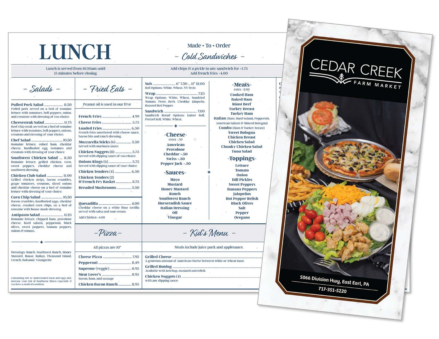 Take Out Menus